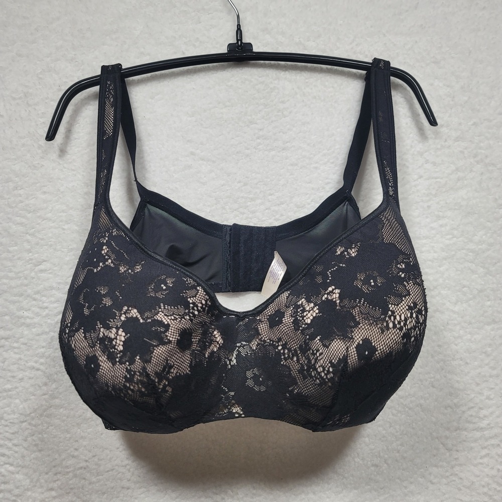 Cacique Black Lace Full Coverage Underwire Bra